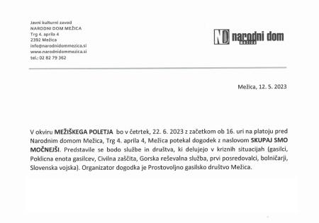 Vabilo Skupaj smo močnejši